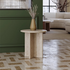 Natural Travertine Accent Table