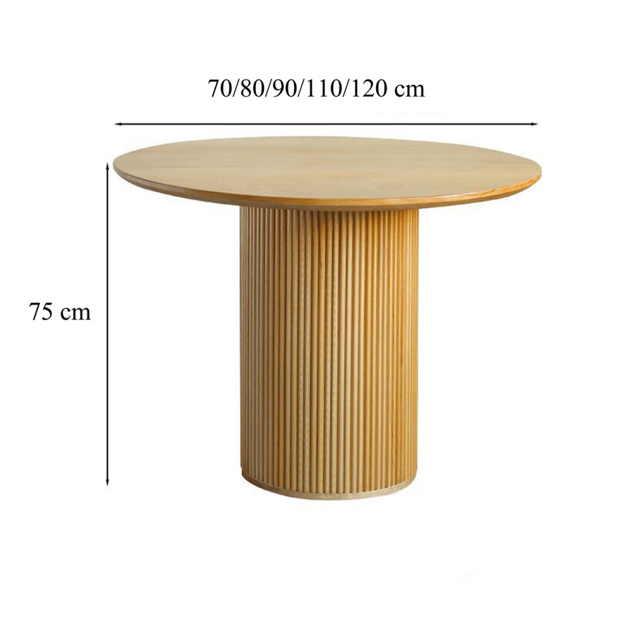 Cyrus Pine Wood Dining Table