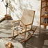 Cabin Wood Rocking Chair Set