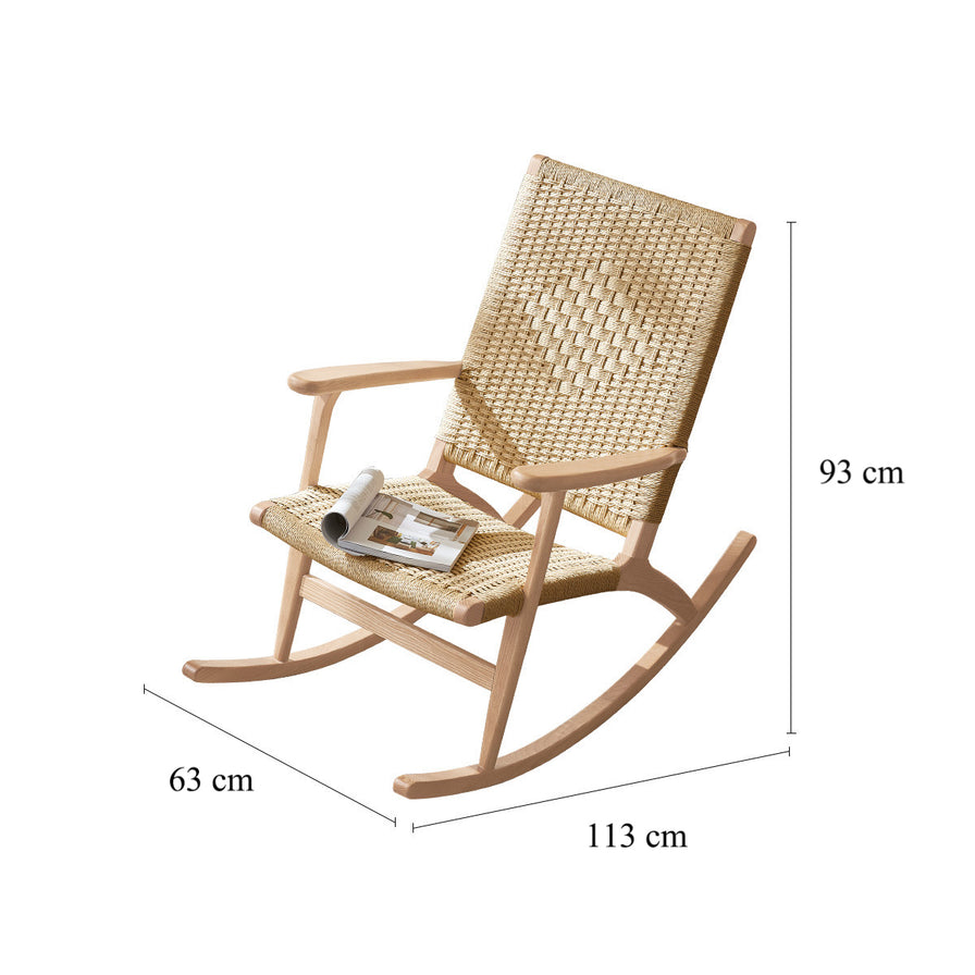 Cabin Wood Rocking Chair Set