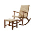 Cabin Wood Rocking Chair Set