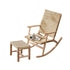 Cabin Wood Rocking Chair Set