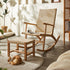 Cabin Wood Rocking Chair Set