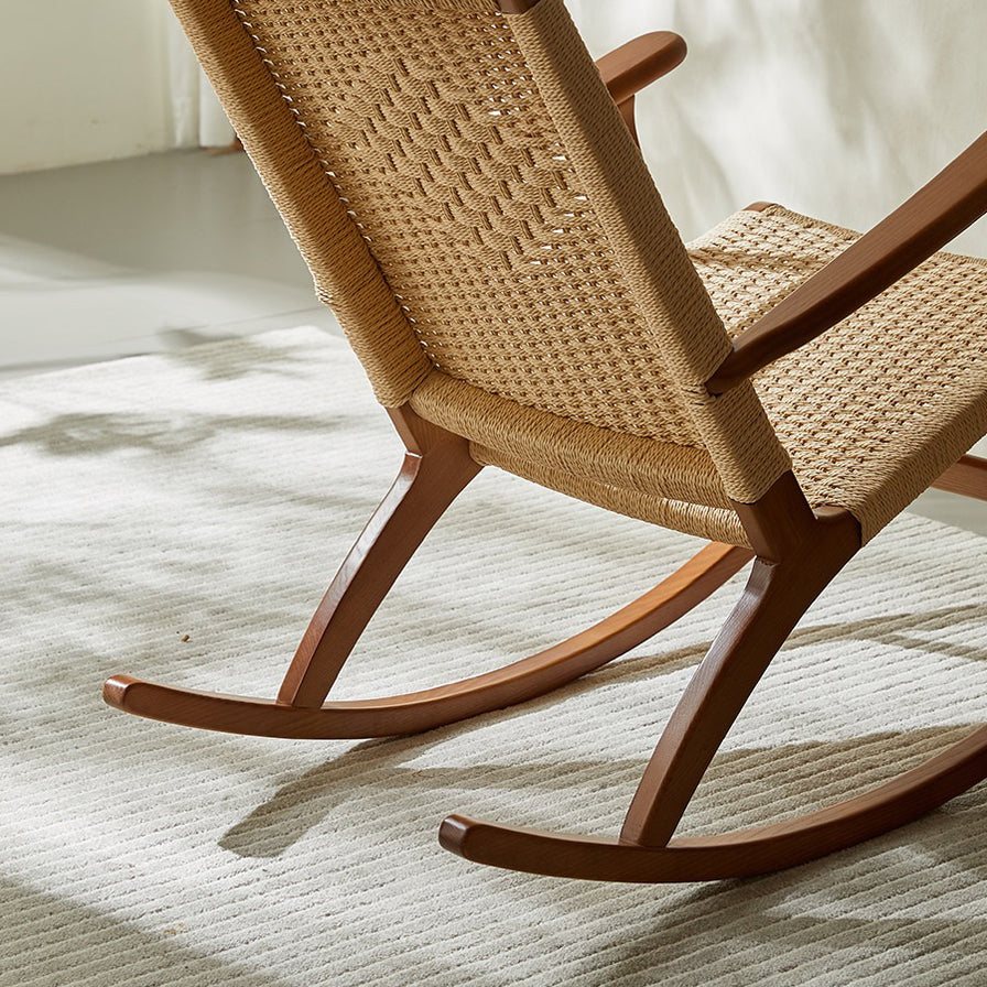 Cabin Wood Rocking Chair Set