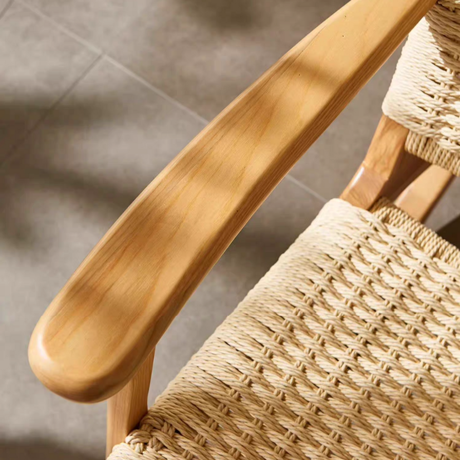 Cabin Wood Rocking Chair Set