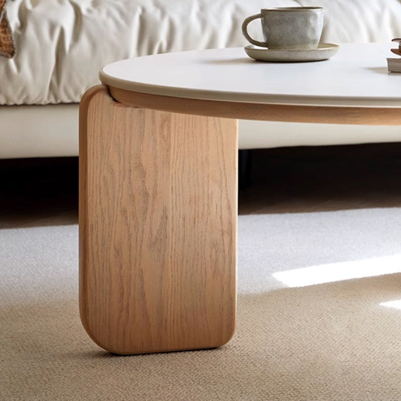 Kanso Natural Wood Coffee Table Set
