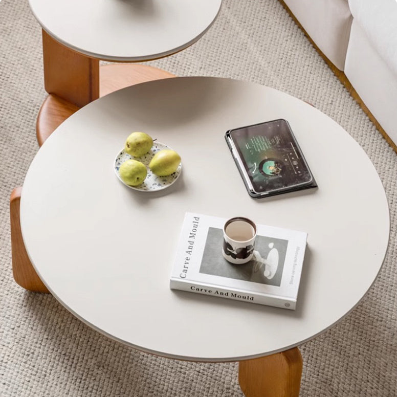 Kanso Natural Wood Coffee Table Set