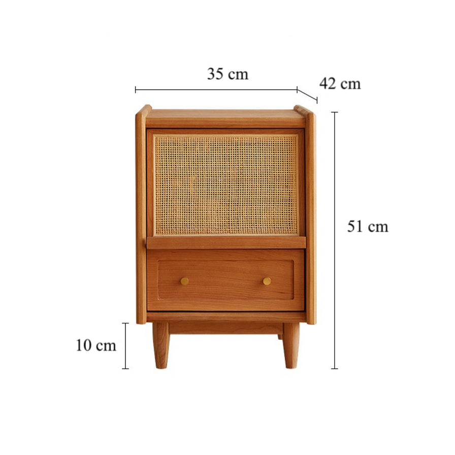 Amari Cherry Wood Beside Table