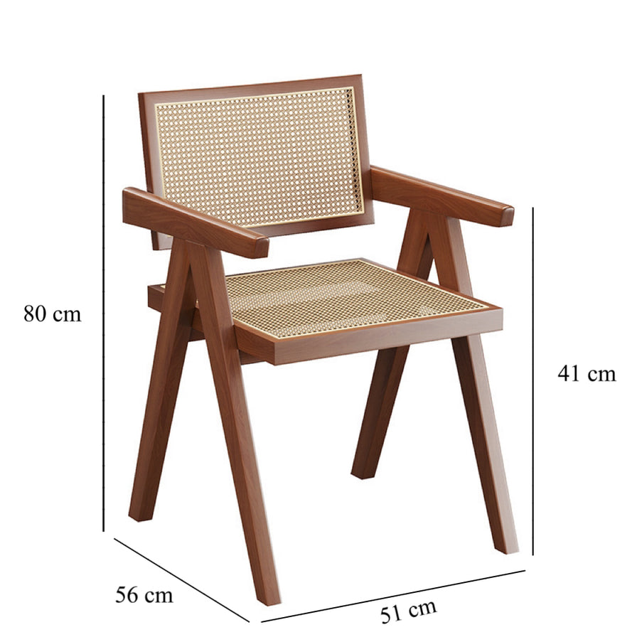Woven Rattan Armchair