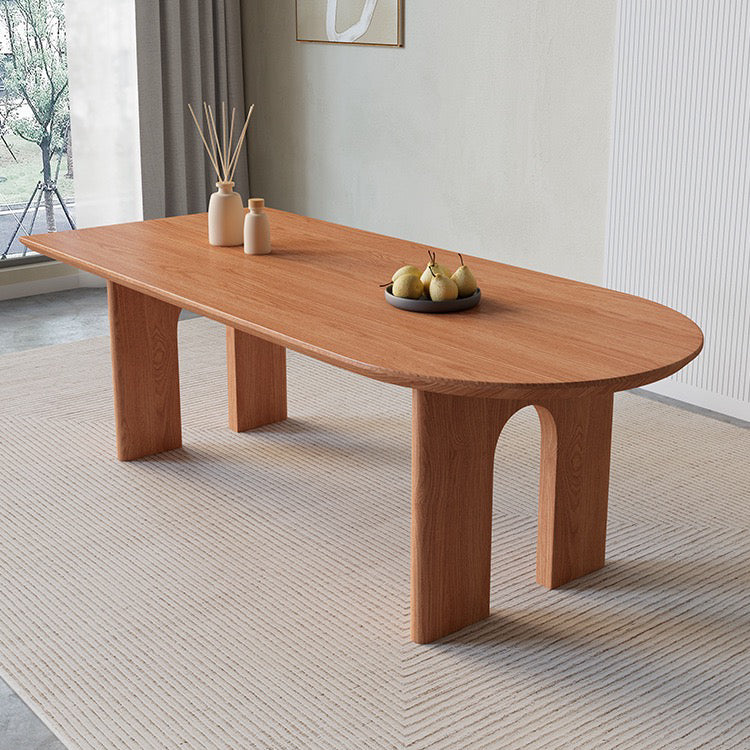Peninsular Wood Dining Table