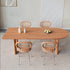 Peninsular Wood Dining Table