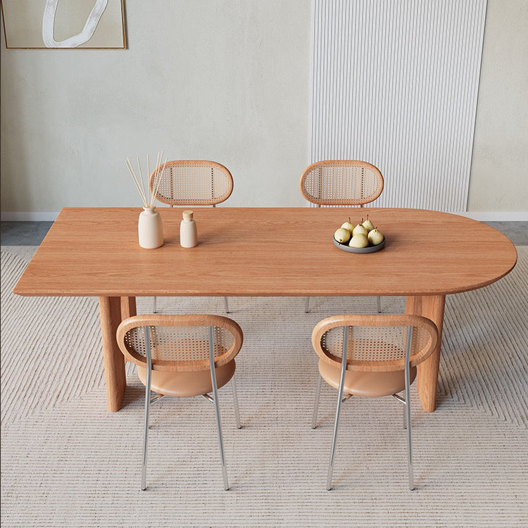 Peninsular Wood Dining Table