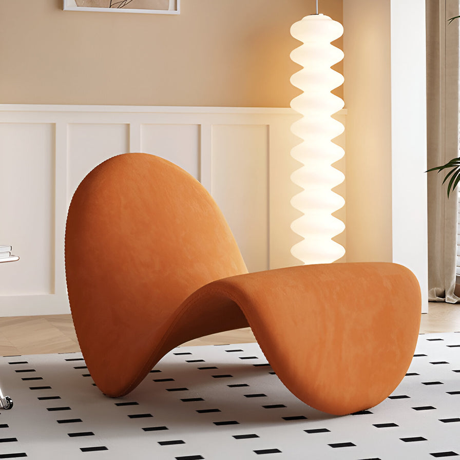 Curvy Velvet Lounge Chair